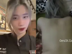 Siêu khủng ! Lộ Clip em nv coffee house bị người yêu đụ tả tơi P2